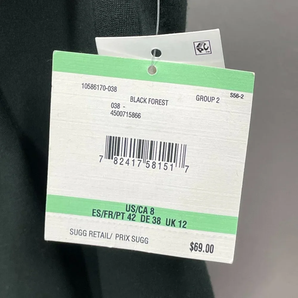 NEW! ANNE KLEIN FOREST GREEN CASCADE RUFFLE TOP! WOMENS 8! - Picture 6 of 12